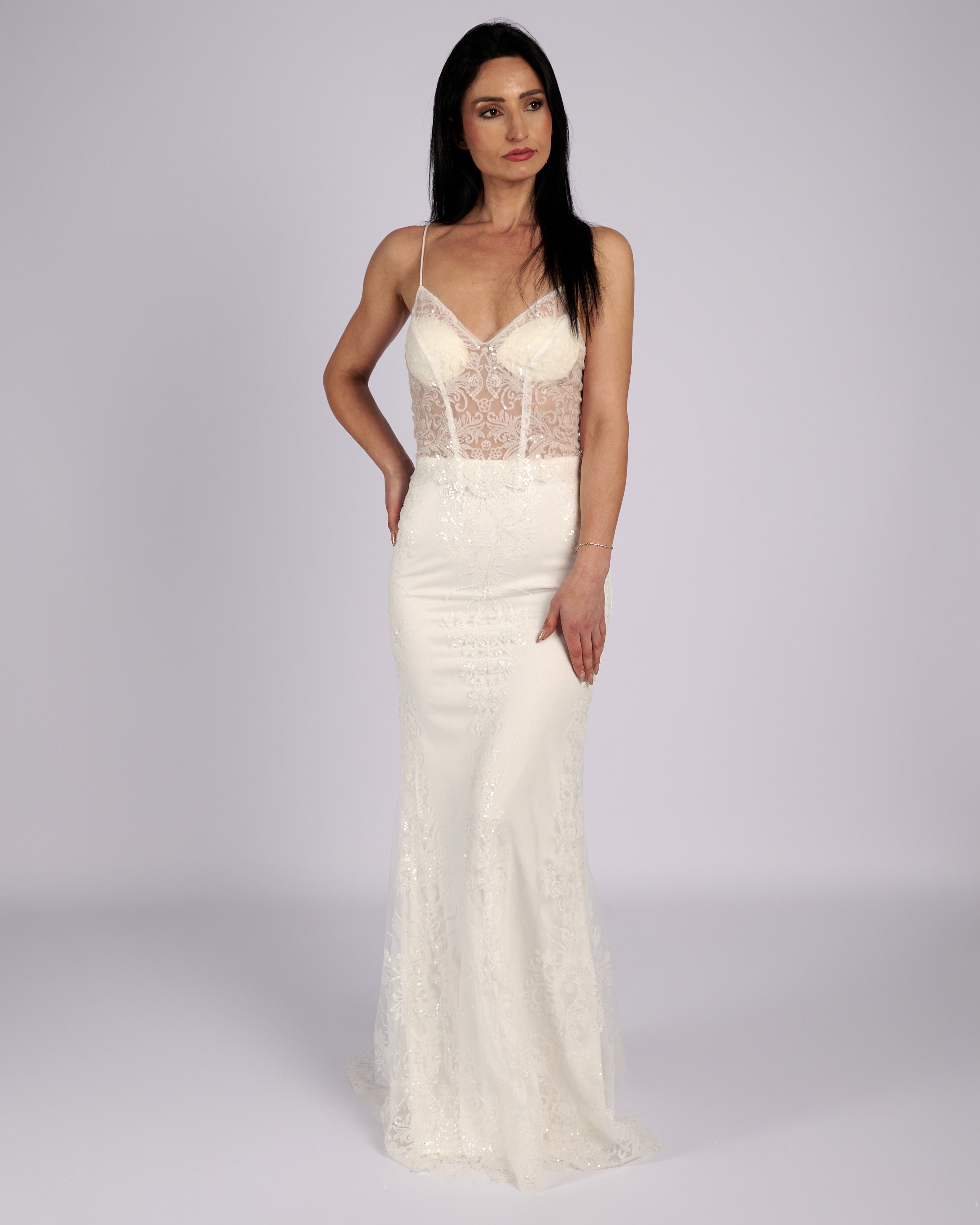 Chelsea Mermaid Spaghetti Straps Bridal Dress wedding dresses